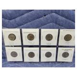 8 Old Jefferson nickels