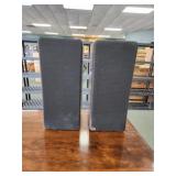 Pair of vintage Garrard stereo speakers, model