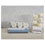 Two sets of 12 new decorative flower theme shower