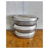 3 Vintage US Army Mess Kit, Dated 1944, 1945,