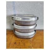 3 Vintage US Army Mess Kit, Dated 1945, Massillon