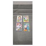 4 FOOTBALL CARDS (REPRINTS) - WALTER PAYTON, JOE