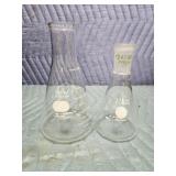 Two Pyrex glass beakers- 250 ml, 500ml, USA