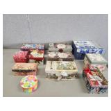 11 various decorative storage / gift boxes