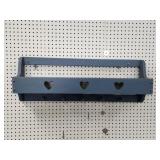 Custom built solid wood heart wall shelf and coat