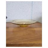 Vintage yellow depression glass 11 inch Bowl
