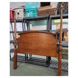 Modern wooden full size headboard