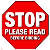 APR 25 - MAY 7 ONLINE AUCTION TERMS & CONDITIONS