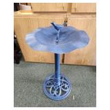 Steel painted decorative 28 in bird bath