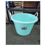 17 gallon double handled plastic utility tub,