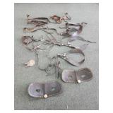 Assorted old horse/draft horse tack