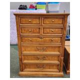 Vintage Thomasville 6 drawer upright dresser,
