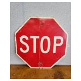 Vintage steel standard STOP sign