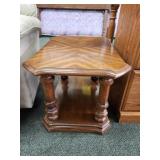 Vintage Drexel rectangle end table #1, 28 inches