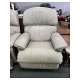 La-Z-Boy Light tan leather rocker recliner, #2