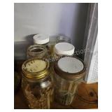 6 vintage Kerr and ball quart canning jars 6 vintage Kerr and ball quart canning jars