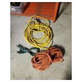 Assorted extension cords Assorted extension cords