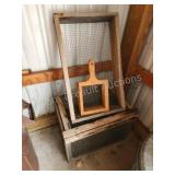 Custom built screening trays and cage/trap Custom built screening trays and cage/trap