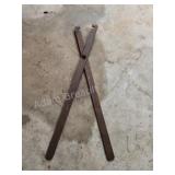Vintage steel trap setter tool Vintage steel trap setter tool