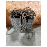 2 custom built trapping boxes with traps 2 custom built trapping boxes with traps