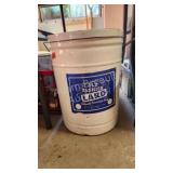 Vintage Old Fashion metal lard storage pail Vintage Old Fashion metal lard storage pail