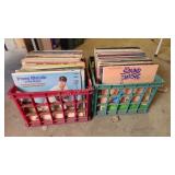 2 crates of vintage 33 RPM vinyl records - 2 crates of vintage 33 RPM vinyl records -