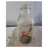 Vintage City Dairy Glass Quart milk bottle Vintage City Dairy Glass Quart milk bottle