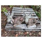 Concrete deer lawn figurines Concrete deer lawn figurines