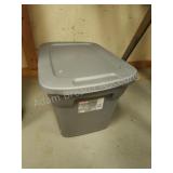 Sterilite 10 gallon storage tote with a sorted Sterilite 10 gallon storage tote with a sorted
