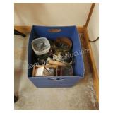 Miscellaneous garage box lot- tools, screws, Miscellaneous garage box lot- tools, screws,