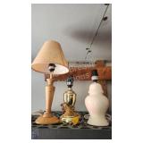 3 assorted table lamps 3 assorted table lamps