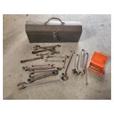 19 in metal tool box with contents 19 in metal tool box with contents