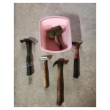 Assorted hammers and mallets Assorted hammers and mallets