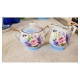 Vintage Norcrest porcelain sugar creamer set Vintage Norcrest porcelain sugar creamer set