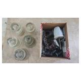 Assorted vintage glass and porcelain insulators Assorted vintage glass and porcelain insulators