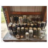 Large assortment quart and pint canning jars, Large assortment quart and pint canning jars,