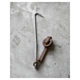 Large stainless steel meat hanging hook with Large stainless steel meat hanging hook with