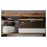 2 vintage metal Coleman coolers 2 vintage metal Coleman coolers