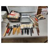 Assorted painting supplies Assorted painting supplies