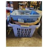 4 assorted plastic laundry baskets 4 assorted plastic laundry baskets