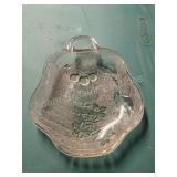 Vintage pink depression glass decorative dish Vintage pink depression glass decorative dish