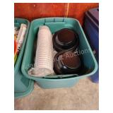 20 gallon storage tote assorted plastic Wares 20 gallon storage tote assorted plastic Wares