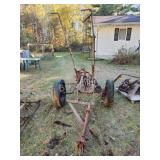 Vintage single bottom plow Vintage single bottom plow