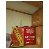 2 vintage metal gas cans 2 vintage metal gas cans