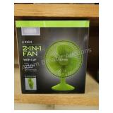 Living Solutions 6-in 2-in-1 fan with clip, new Living Solutions 6-in 2-in-1 fan with clip, new