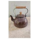 Vintage Porcelain Enameled Teapot Vintage Porcelain Enameled Teapot