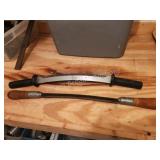 2 necker/fleshing knives 2 necker/fleshing knives