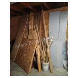 Miscellaneous lumber and building supplies, must Miscellaneous lumber and building supplies, must