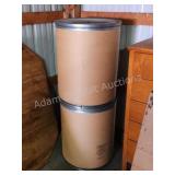 2 Sonoco fibre storage drums and lids 2 Sonoco fibre storage drums and lids