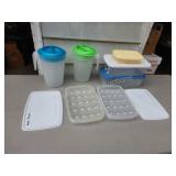 Sterilite 18 gal storage tote of assorted Sterilite 18 gal storage tote of assorted